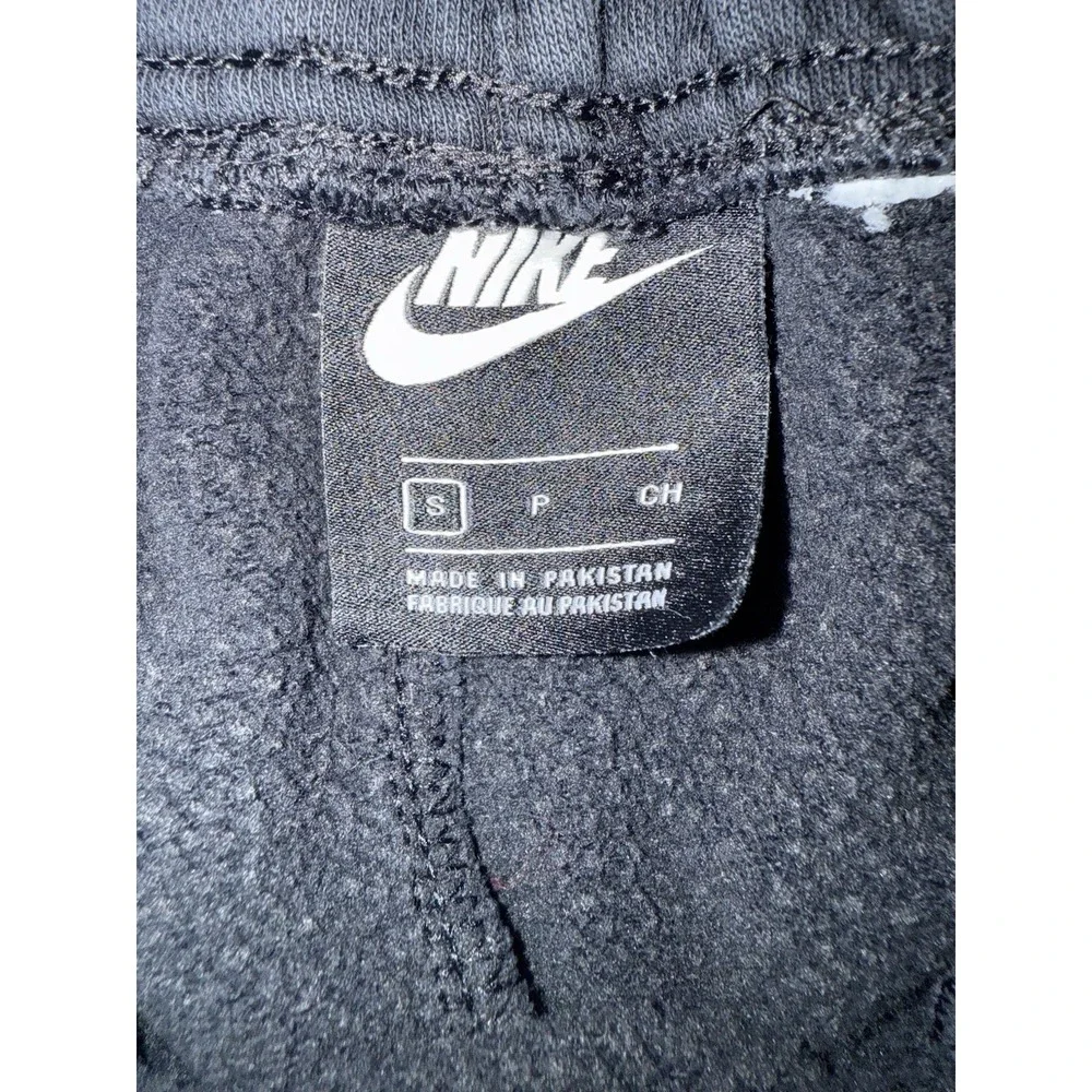 NIKE SPORTSWEAR MENS FLEECE SHORTS Size Small BLACK JUST DO IT‎